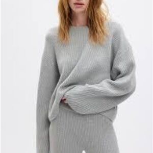 CashSoft Shaker-Stitch Relaxed Sweater